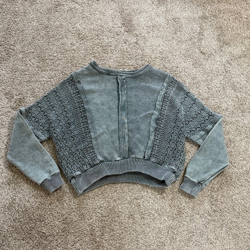Altar'd State Green Knit Sweater